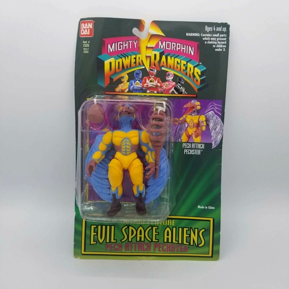 1994 Bandai Mighty Morphin Power Rangers Evil Space Aliens Peckster Peck Attack
